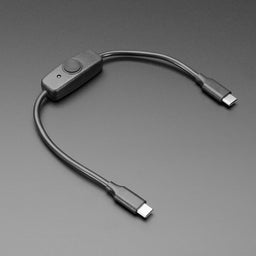 An image of USB Type C Sync Data Cable with On-Off Switch - 28cm long