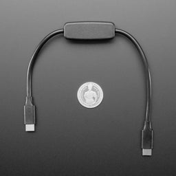 An image of USB Type C Sync Data Cable with On-Off Switch - 28cm long