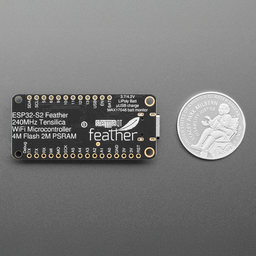 An image of Adafruit ESP32-S2 Feather with w.FL - STEMMA QT / Qwiic