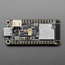An image of Adafruit ESP32-S2 Reverse TFT Feather with w.FL - STEMMA QT / Qwiic