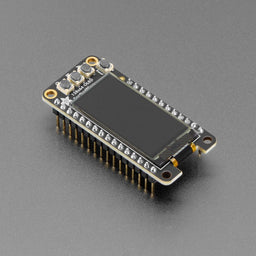 An image of Assembled Adafruit FeatherWing OLED - 128x64 OLED Add-on - STEMMA QT / Qwiic