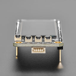 An image of Assembled Adafruit FeatherWing OLED - 128x64 OLED Add-on - STEMMA QT / Qwiic