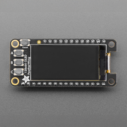 An image of Assembled Adafruit FeatherWing OLED - 128x64 OLED Add-on - STEMMA QT / Qwiic