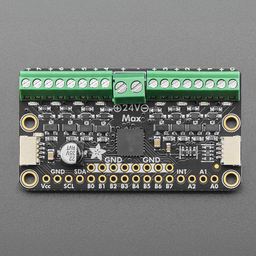 An image of Adafruit I2C to 8 Channel Solenoid Driver - STEMMA QT / Qwiic
