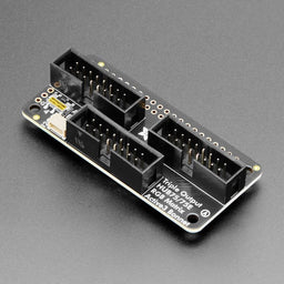 An image of Adafruit Triple LED Matrix Bonnet for Raspberry Pi - For HUB75