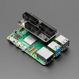 An image of Adafruit Triple LED Matrix Bonnet for Raspberry Pi - For HUB75
