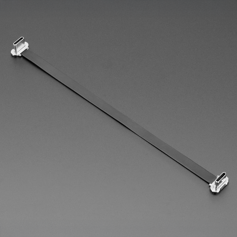 Slim Right Angle USB C to USB C Cable - Slim cables in a variety of lengths and configurations, perfect for making compact USB-C-to-C connections inside enclosures.
