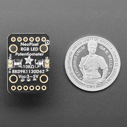 An image of Adafruit NeoPot - Clear Shaft Potentiometer with RGB NeoPixel