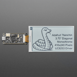 3.7" 416x240 Monochrome Black/White eInk / ePaper - Bare Display - UC8253