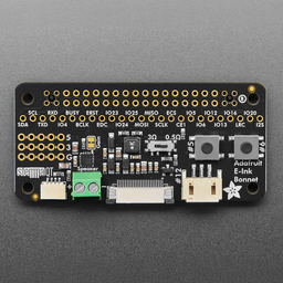 An image of Adafruit E-Ink Bonnet for Raspberry Pi - 24-pin E-Paper Displays