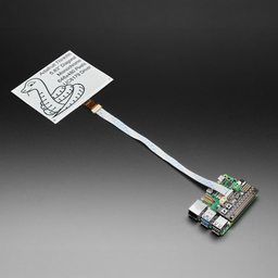 An image of Adafruit E-Ink Bonnet for Raspberry Pi - 24-pin E-Paper Displays