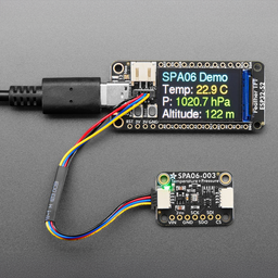 An image of Adafruit SPA06-003 Temperature + Pressure Sensor - STEMMA QT