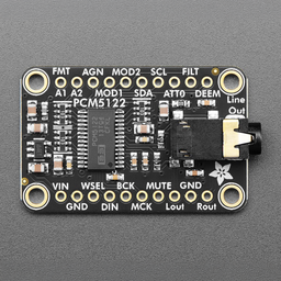 An image of Adafruit PCM5122 I2S DAC with Line Level Output - HW, I2C or SPI