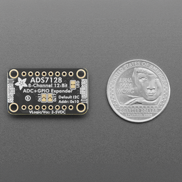 An image of Adafruit ADS7128 8-Channel ADC and GPIO Expander - STEMMA QT / Qwiic
