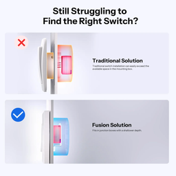 An image of Sonoff Fusion Series 1-Gang Wall Switch Enclosure