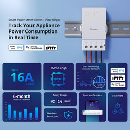 Sonoff Wi-Fi Smart Relay With Power Meter (16A)