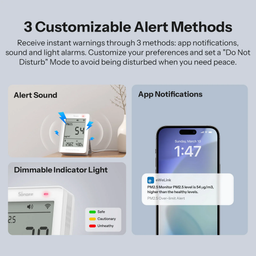 An image of Sonoff AirGuard PM2.5/PM10 Matter Air Quality Monitor