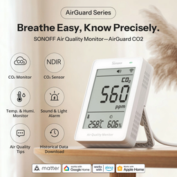 An image of Sonoff AirGuard CO2 Matter Air Quality Monitor