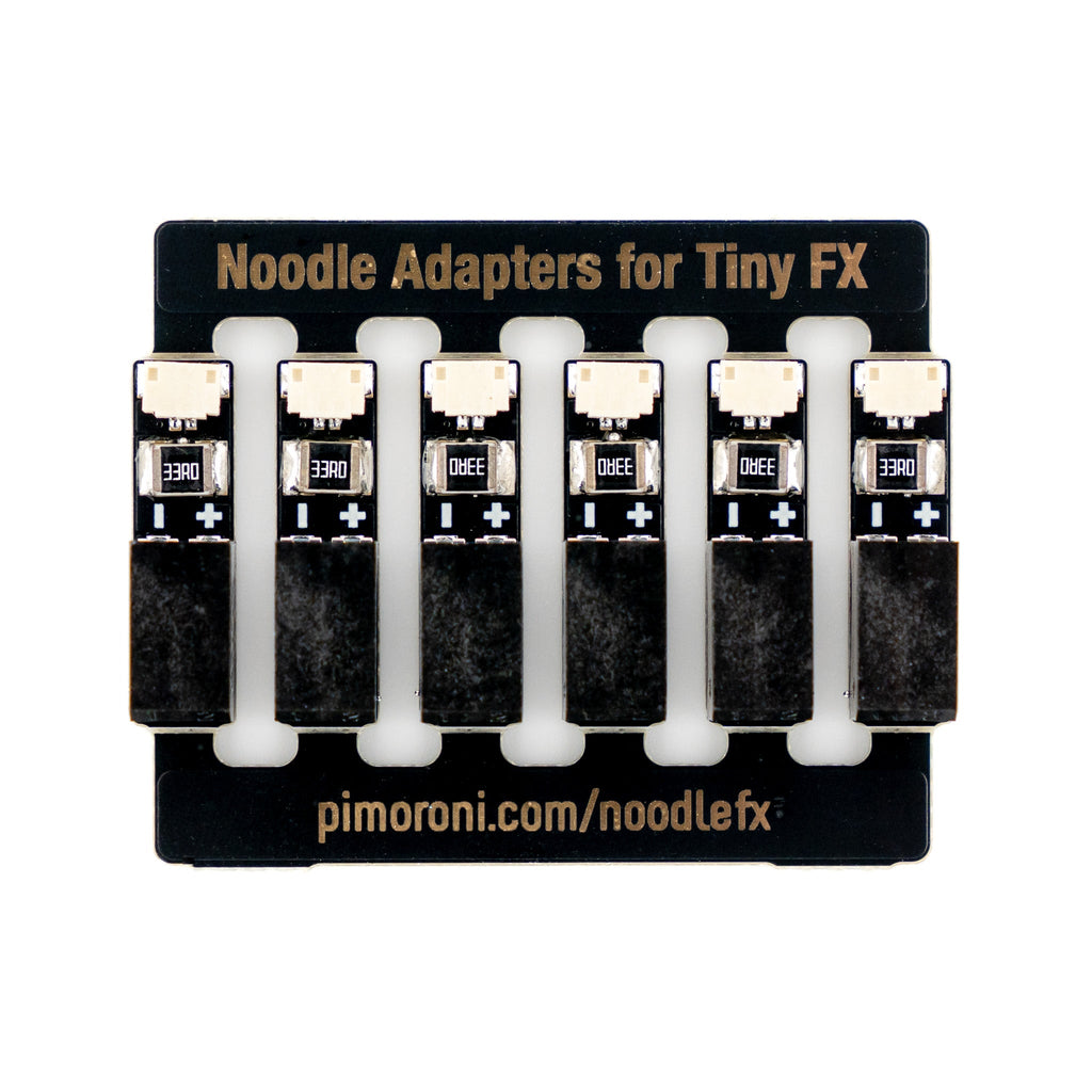 Noodle Adapters for Tiny FX (pack of 6) - These handy adapters let you connect up our awesome LED noodles to Tiny FX , with minimal fuss and without soldering.