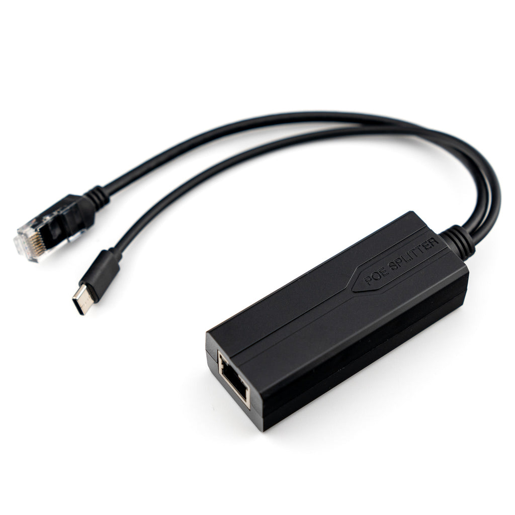 USB-C PoE Splitter (5V 3.5A) - This adapter lets you power your Raspberry Pi 5 via PoE (Power over Ethernet), whilst maintaining speedy gigabit ethernet.