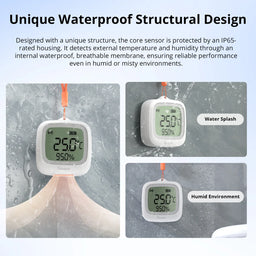Sonoff Waterproof Zigbee LCD Smart Temperature Humidity Sensor