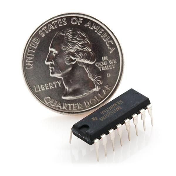 H-Bridge Motor Driver 1A - Faster, cheaper, smaller, better, right? The SN754410 Quad Half H-Bridge is just that.