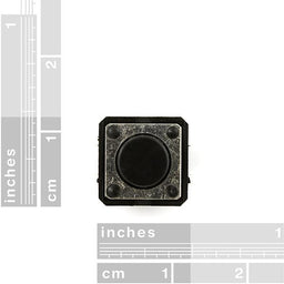 An image of Momentary Pushbutton Switch - 12mm Square