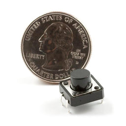 An image of Momentary Pushbutton Switch - 12mm Square