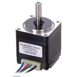 Stepper Motor: Bipolar, 200 Steps/Rev, 28×32mm, 3.8V, 0.67 A/Phase