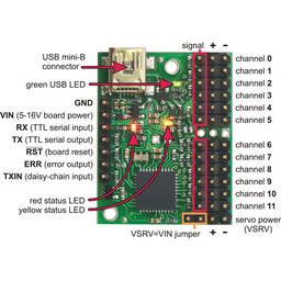 An image of Mini Maestro USB Servo Controller