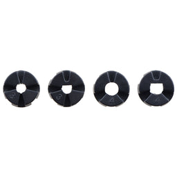 An image of Pololu Multi-Hub Wheel w/Inserts for 3mm and 4mm Shafts - 80×10mm, 2-Pack