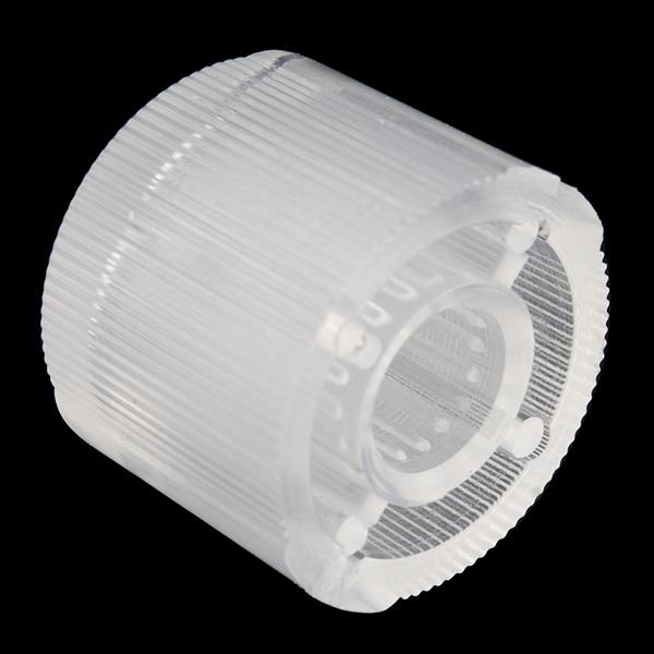 Clear Plastic Knob - This plastic knob accepts a 6mm shaft and has a 15mm outer diameter.