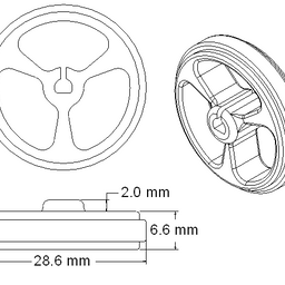 Pololu Wheel 32x7mm Pair
