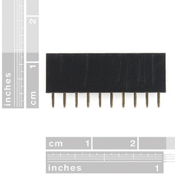 An image of Header - 10-pin Female (PTH, 0.1