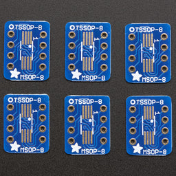 Adafruit SMT breakout PCB for SOIC or TSSOP - various sizes