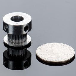 An image of Aluminum GT2 Timing Pulley - 6mm Belt - 20 Tooth - 8mm Bore