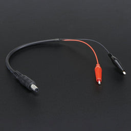 2.1mm DC Barrel Plug to Alligator Clips