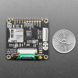 OLED Breakout Board - 16-bit Color 1.5" w/microSD holder - EYESPI Connector