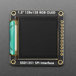 OLED Breakout Board - 16-bit Color 1.5" w/microSD holder - EYESPI Connector