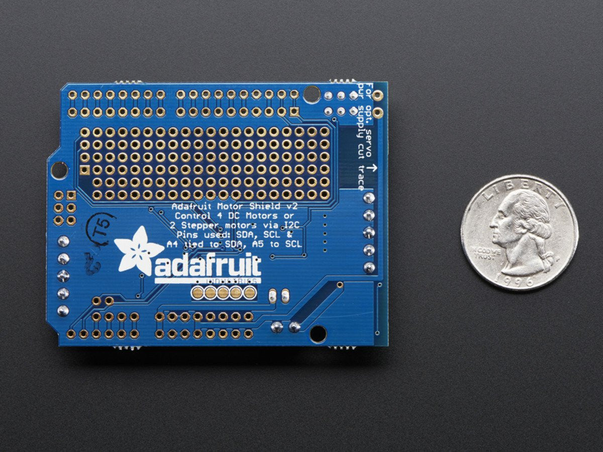Adafruit Motor/Stepper/Servo Shield for Arduino v2 Kit - v2.3 ...