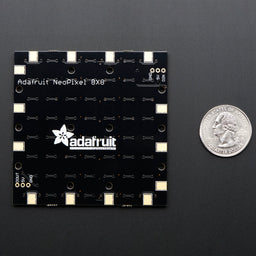 An image of Adafruit NeoPixel NeoMatrix 8x8 - 64 RGB LED Pixel Matrix