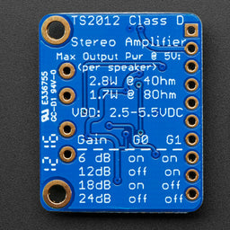 Stereo 2.1W Class D Audio Amplifier - TPA2012