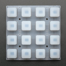 An image of Silicone Elastomer 4x4 Button Keypad - for 3mm LEDs