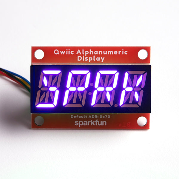Alphanumeric Box Array SparkFun Qwiic Alphanumeric Display - Pimoroni