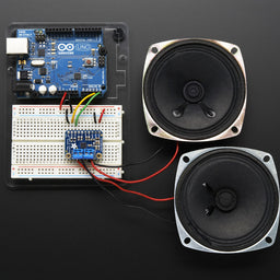 Adafruit Stereo 2.8W Class D Audio Amplifier - I2C Control AGC