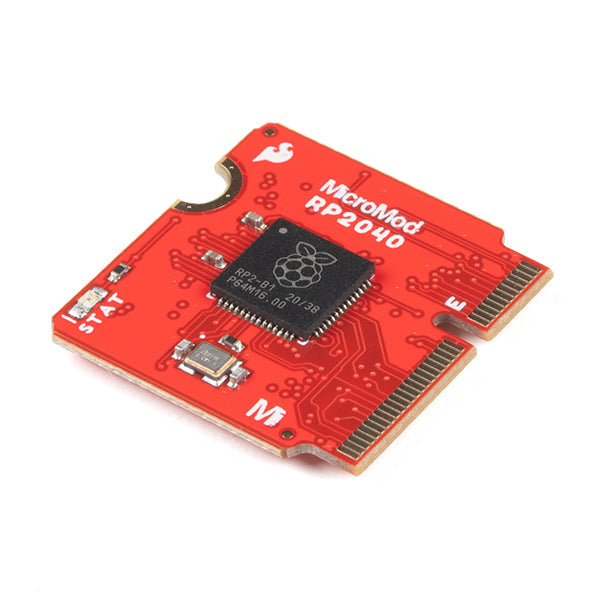 SparkFun MicroMod RP2040 Processor - The SparkFun MicroMod Pi RP2040 Processor Board is a low-cost, high-performance board with flexible digital interfaces featuring the Raspberry Pi Foundation's RP2040 microcontroller.