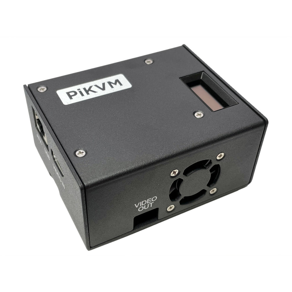Steel case for PiKVM - This case will allow building a turn-key solution based on the PiKVM HAT and Raspberry Pi board.