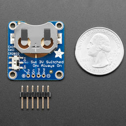 Adafruit 20mm Coin Cell Breakout w/On-Off Switch (CR2032)