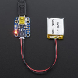 An image of Adafruit Mini Lipo w/Mini-B USB Jack - USB LiIon/LiPoly charger - v1