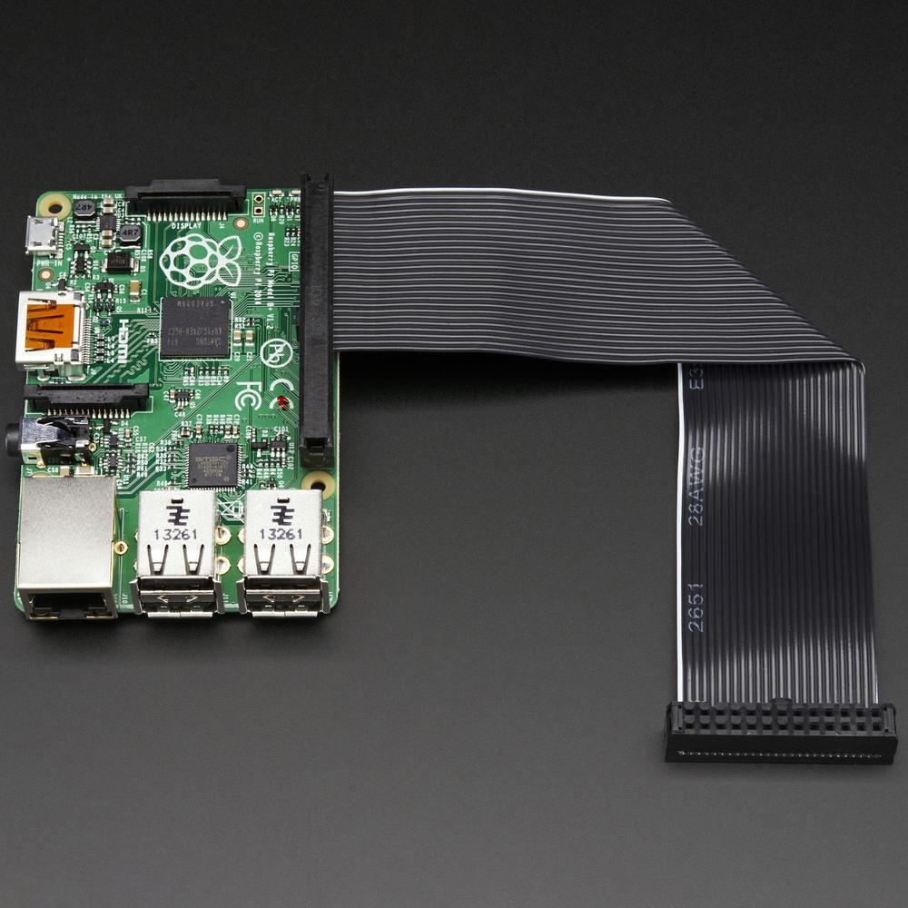 Downgrade GPIO Ribbon Cable for Pi A+/B+/Pi 2/Pi 3/Pi 4 - 40p to 26p - Oof - you got a Raspberry Pi 4 that you want to have work with some old kit or plate or breakout or something and it uses the classic 26-pinout. Very frustrating, it is...unless you have this ingenious 'downgrade' GPIO cable.